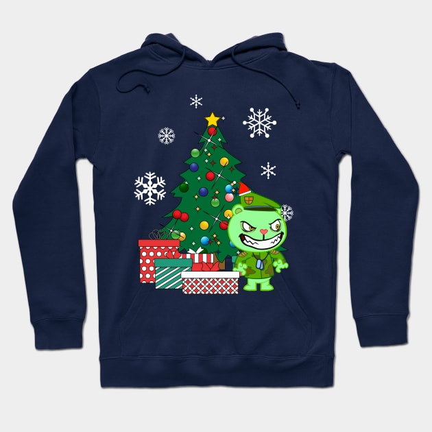 Flipqy Around The Christmas Tree Happy Tree Friends Hoodie by Nova5